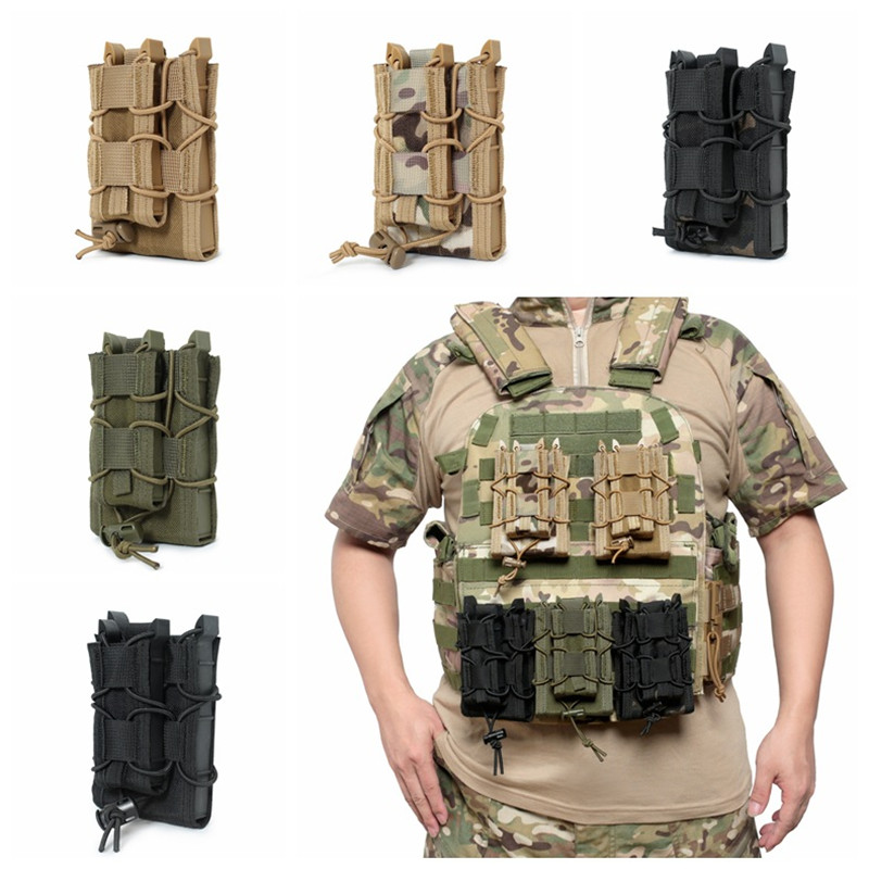 Molle Mag Pouch Double Magazine 5.56 9Mm - 5.56 9mm Molle Magazintasche AK AR