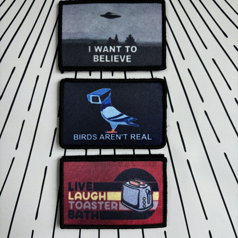 Patch Morale Tactical Military Hook Loop - Spaß gedruckt taktische Patches Vögel sind