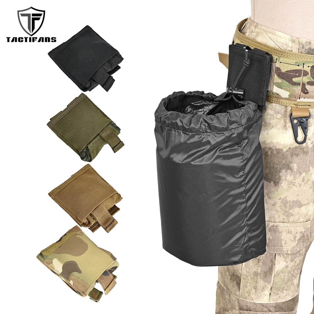 Tactical Dump Pouch Foldable Drop Bag - Ultraleichte faltbare Drop-Dump-Tasche Utility-Tasche kompakte elastische