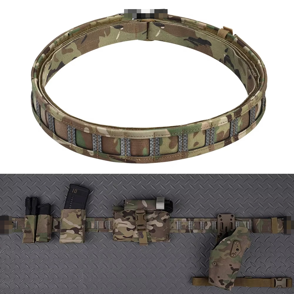 Tactical Combat Belt Quick Release Buckle - Taktischer MOLLE-Gürtel, 3-in-1, Schnellverschluss, Metallschnalle, spezieller