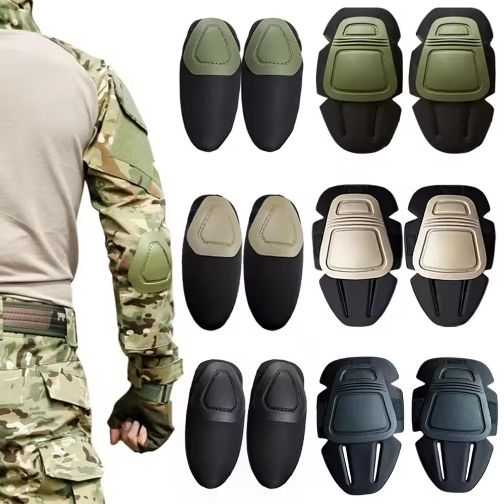 Combat Knee Pads Elbow Pads Set Military - Taktisches Knie- und Ellbogenschutz-Set Militärische Schutzausrüstung