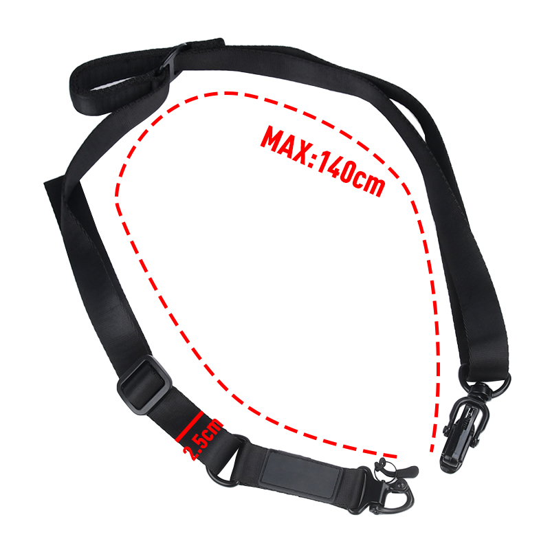 Tactical Sling 2 Point Quick Adjust Rifle - Schnellverschluss-Taktik-Waffengurt, 2-Punkt-verstellbarer Schultergurt mit Verriegelungs-Schnapphaken, Gewehrriemen