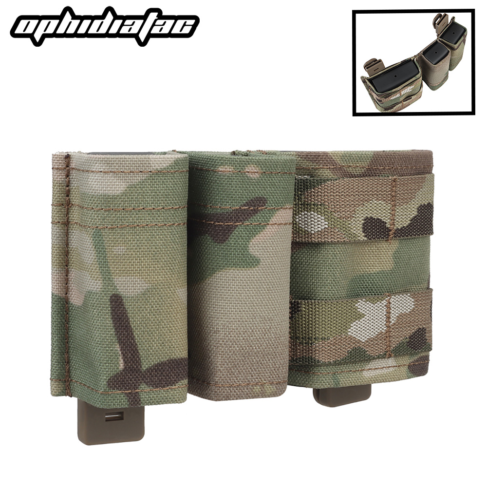 Molle Mag Pouch Double Magazine 5.56 9Mm - OPHIDIAN Double Dump Pouch, Taschenlampenholster für
