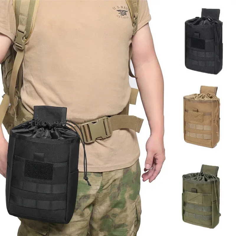 Tactical Dump Pouch Foldable Drop Bag - Taktische faltbare Molle-Dump-Tasche für Spielzeugpistolen-Magazine, Munition,