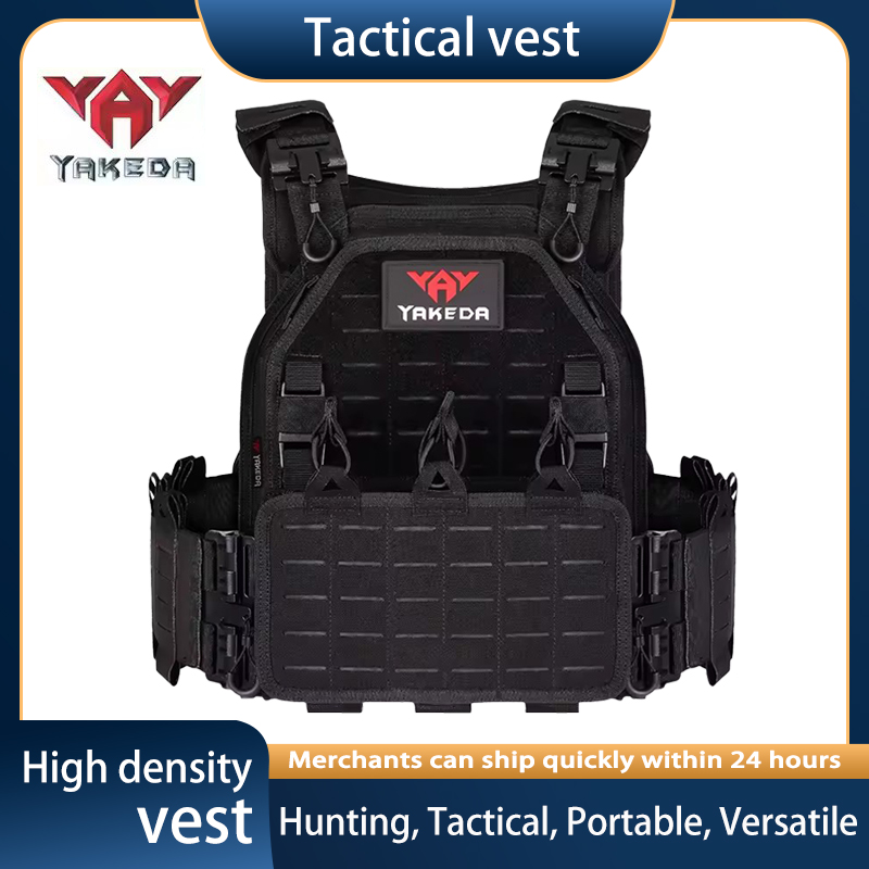 Molle Tactical Vest Military Laser Cut - YAKEDA 6094 Taktische Weste, Militär/LE-Nutzung, 1000D-Nylon,