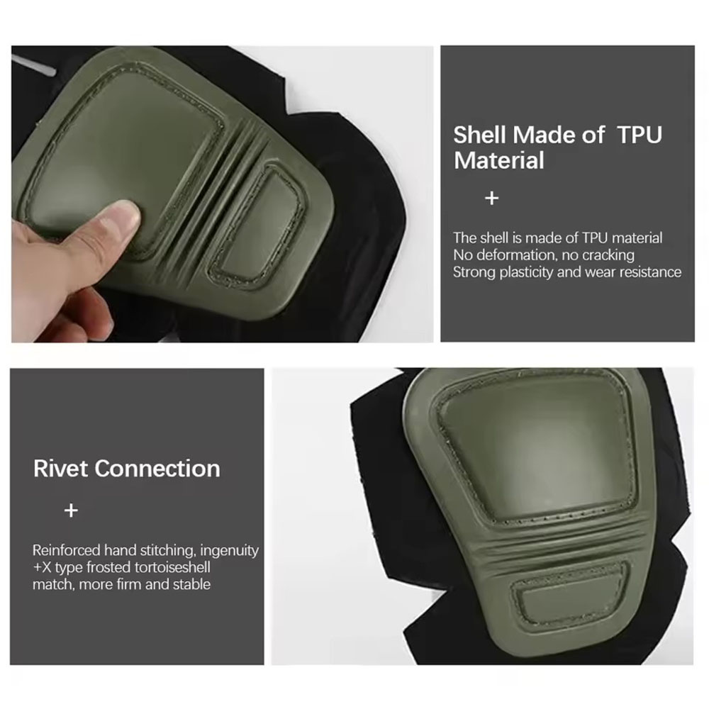 Taktisches Knie- und Ellbogens – Combat Knee Pads Elbow Pads Set Military Bewertung und Preis