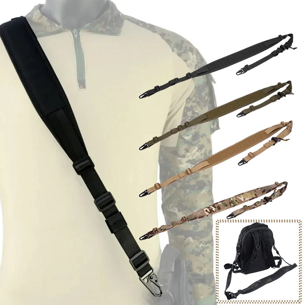 Taktischer gepolsterter Gewehr – Tactical Sling 2 Point Quick Adjust Rifle Bewertung und Preis