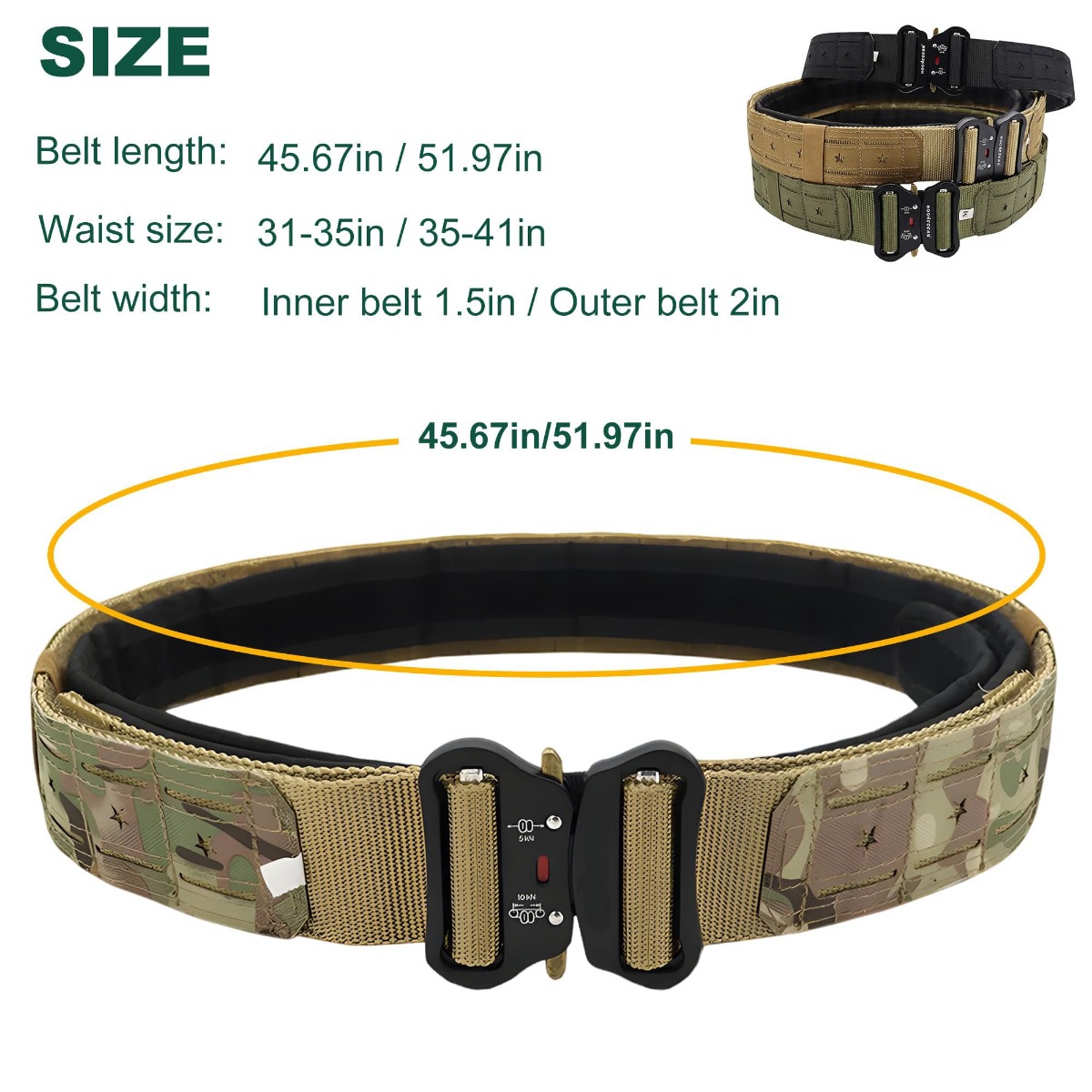 Militärischer taktischer Gürte – Tactical Combat Belt Quick Release Buckle Bewertung und Preis