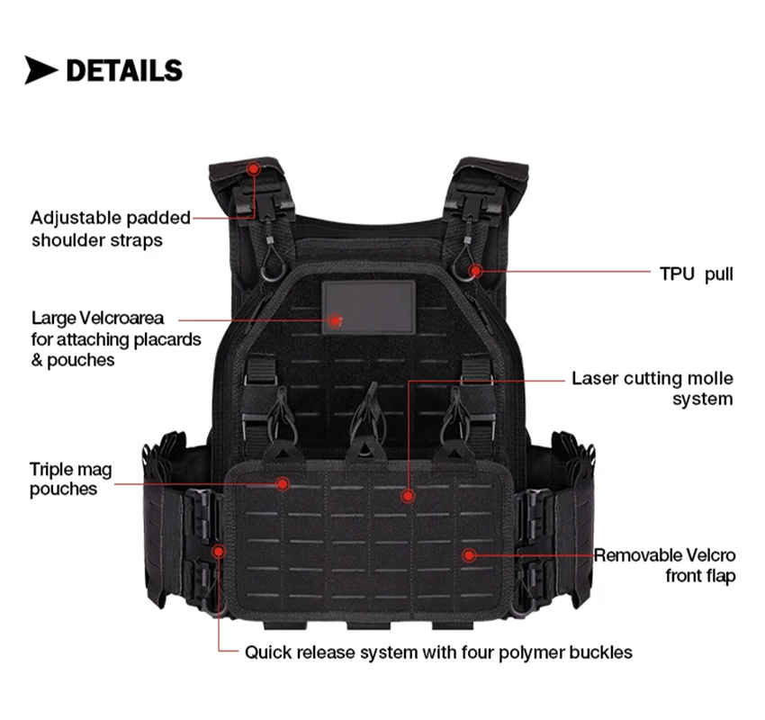 YAKEDA 6094 Taktische Weste, M – Molle Tactical Vest Military Laser Cut Bewertung und Preis