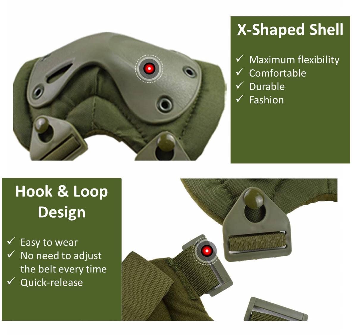 4-teiliges Set aus militärisch – Combat Knee Pads Elbow Pads Set Military Bewertung und Preis